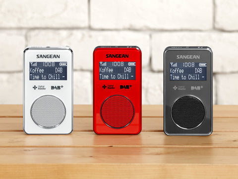 Sangean DPR-35 white, red and black