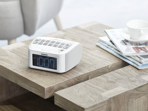 Sangean RCR-24 White Clock Radio