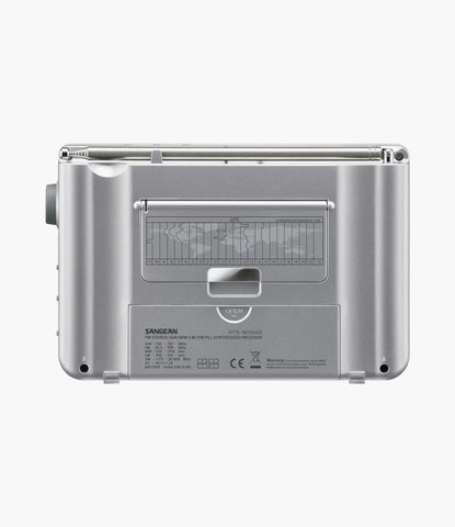 Sangean Portable AM/FM Radios, Silver, ATS-405 