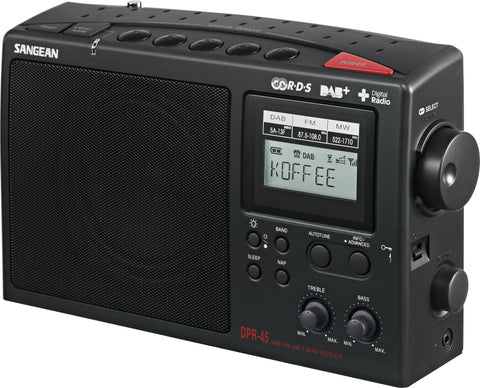 Sangean DPR-45 Radio AM/FM DAB+ Portable Black