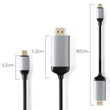 Minix Neo C-4K : USB-C to HDMI cable 4K @ 60Hz (180cm)