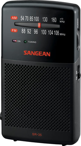 Sangean SR-35 AM/FM Pocket Radio with Speaker
